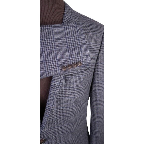 J.Crew Ludlow Sport Coat Casual Jacket Wool Plaid Two Button Sz 42L Blazer EUC - Picture 7 of 16